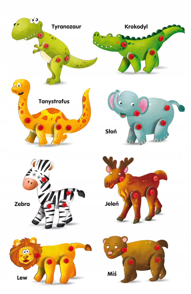 Askato Genialny dzieciakŚrubkowy Zwierzyniec